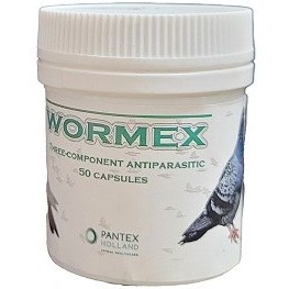 تصویر کپسول ضدانگل کبوتر پنتکس مدل Wormex بسته 50 عددی 