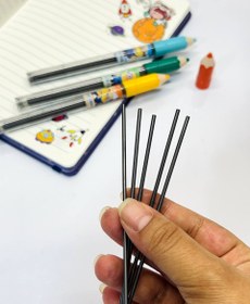 تصویر نوک 2 میل طرح مداد - زرد 