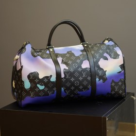 تصویر ساک ورزشی لویی ویتون دخترانه - مشکی بنفش LOUIS VUITTON