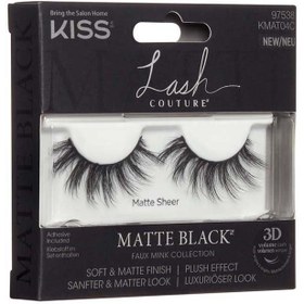 تصویر مجموعه مژه 3D فیک مینک - مشکی مات برند kiss 3D Faux Mink Collection Lash Matte Black