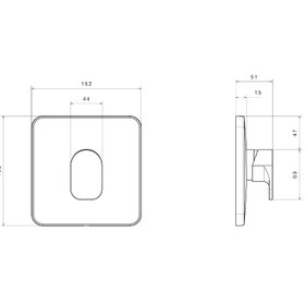 تصویر شیر توکار شودر مدل تاین 