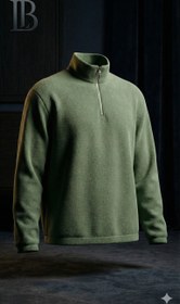 تصویر دورس نیم زیپ فوتر ضخیم - فوتر / قهوه‌ای روشن / XL 