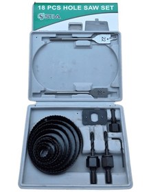 تصویر ست گردبر ۱۸ پارچه STILA 