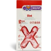 تصویر کاندوم تاخیری خاردار شیاردار Hot 6in1 ایکس دریم 12 عددی (12Pcs) Hot Condom