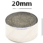 تصویر آهنربا استوانه قطر 20 ارتفاع 10 میلی متر 