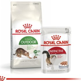 تصویر تغذیه سلامتی گربه‌ها مناسب برای فضای باز ۲ کیلوگرم برند royal canin Feline Health Nutrition Outdoor 2 KG