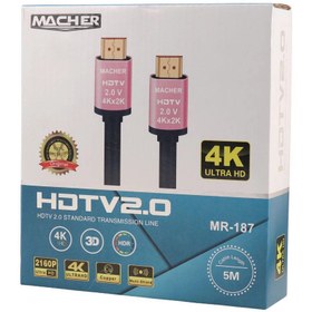 تصویر کابل HDMI مچر کد 4K مدل MR-187 طول 5 متر 