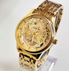 تصویر ساعت مچی مردانه طلایی MAIMASHI | خرید ساعت لوکس مردانه از بوبینو 
