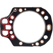 تصویر واشر سرسیلندر اصلی کامیون بنز ده تن/ مایلر دور قرمز (الرینگ) The main cylinder head gasket of the Benz ten-ton truck/mylar round red Elring