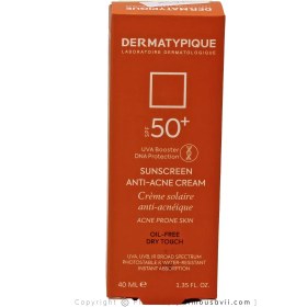 تصویر ضد آفتاب پوست چرب و جوش‌دار +SPF50 درماتیپیک 