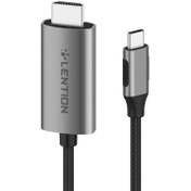 تصویر کابل تبدیل USB C به HDMI برند لنشن Lention طول 1.8متر مدل CU707 