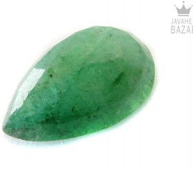 تصویر نگین زمرد طرح اشکی کد 52374 