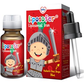 تصویر قطره خوراكی آهن لیپوزوفر 30 میلی لیتر بی اس كی BSK Liposofer Iron Drops