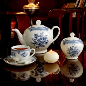 تصویر سرویس چینی زرین 6 نفره چای خوری فلورانس (17 پارچه) Zarin Iran ItaliaF Florence 17 Pieces Porcelain Tea Set