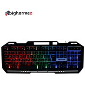 تصویر کیبورد باسیم مخصوص بازی مچر مدل MR-365 