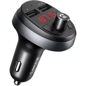 تصویر شارژر فندکی فست شارژ و گیرنده بلوتوثی مک دودو مدل CC-688 Mcdodo CC-688 Blutooth 4.2V FM Transmitter Digital Display Car Charger