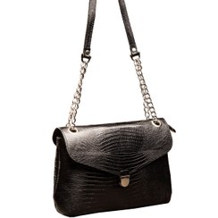 تصویر کیف زنانه چرم طبیعی مدل آناویز چرم(لیزارد) 