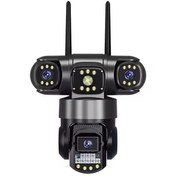 تصویر مینی اسپید دام سیمکارتی چرخشی v380 pro سه لنز بدون نقطه کور 