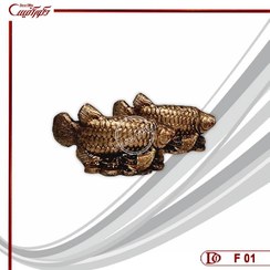 تصویر مجسمه دو ماهی آروانا F-01 