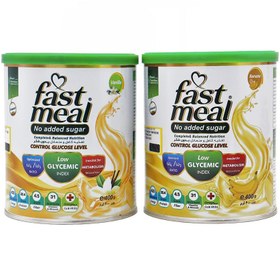 تصویر فست میل بدون شکر وانیلی اسمارت نوتریشن Fast Meal No2 Added Sugar Smart Nutrition Powder 400g-1