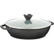 تصویر تابه عروس مدل کلاسیک خطی سایز ۲۸ درب دار 