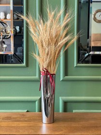 تصویر گلدان استیل دکوراتیو مدل Silver Line 