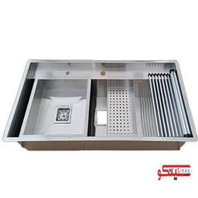 تصویر سینک ظرفشویی بنتو مدل D74 توکار تک لگن 