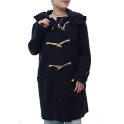 تصویر پالتو کوتاه دکمه دار سرمه ای زنانه H&M 