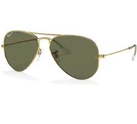 تصویر عینک آفتابی خلبانی پلاریزه ری بن سایز 62 - Ray Ban Aviator Classic RB3025 001/58 - اورجینال 