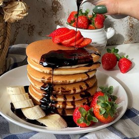 تصویر تابه پنکیک گرانیتی طرح قلب و گرد نچسب 