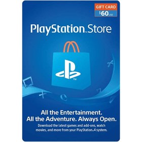 تصویر گیفت کارت پلی استیشن ۶۰ دلاری آمریکا 