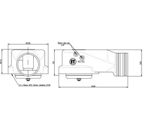 تصویر سوپاپ پنوماتیک تخلیه بخار تانکر برند تجهیز تانکر 3” Sequential pneumatic vapor recovery valve