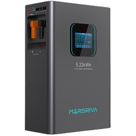 تصویر باتری لیتیوم فسفات آهن Marsriva مدل MR-LFP48-100-WMD ظرفیت ۵.۲۲ کیلووات ساعت 