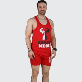 تصویر ست رکابی شلوارک BEAST MODE 