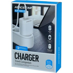 تصویر کلگی فست شارژ KingStar KW188Q 3A QC3 18W KingStar KW188Q 3A QC3 18W Fast Wall Charger