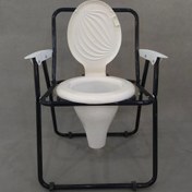 تصویر توالت فرنگی تاشو مدل مبله 