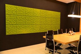 تصویر پنل نمدی برگ Leaf wool panel 