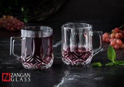 تصویر نيم ليوان زنگان مارينا دسته دار کادو 