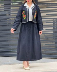 تصویر کت و دامن زنانه لنین گلدوزی مدل 852 