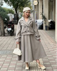 تصویر ست کت دامن فوتر مدل پاییزی - پوشاک ترافیک 