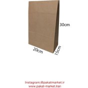 تصویر پاکت کرافت حجم دار ۱۲۰گرمی ۱۲-۳۰-۲۰ - بسته ۱۰۰ عددی ا Voluminous kraft envelope size 20*30*12 Voluminous kraft envelope size 20*30*12
