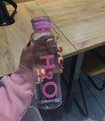 تصویر بطری آب پیرکس H2O - صورتی 