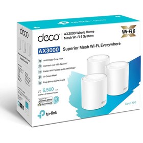 تصویر TPLINK Deco X50 AX3000 (3pack)Whole Home Mesh WiFi 6 System 