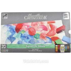 تصویر آبرنگ 20 رنگ کرتاکالر مدل Aquarelle Block 