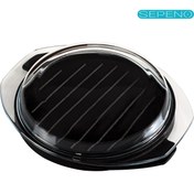 تصویر تابه گریل -درب دار-چدنی لیدوما مدل پیرکتا پلاس سایز 22 