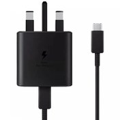 تصویر شارژر سامسونگ مدل EP-TA845 توان 45 وات سه پین همراه کابل Charger Samsung EP-TA845 45W Three Pin With Cable
