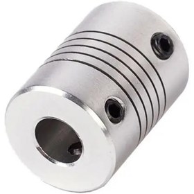 تصویر کوپلینگ انعطاف پذیر آلومینیومی ۵ به ۸ میلی متر 