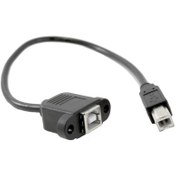 تصویر کابل افزایش طول USB-B پنلی طول 30 سانتی متری 