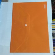 تصویر پوشه پلاستیکی دکمه دار با دکمه سفید Plastic Cover