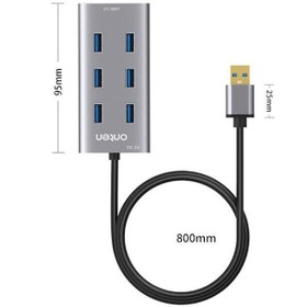 تصویر هاب 7 پورت USB 3.0 اونتن مدل OTN-8108 